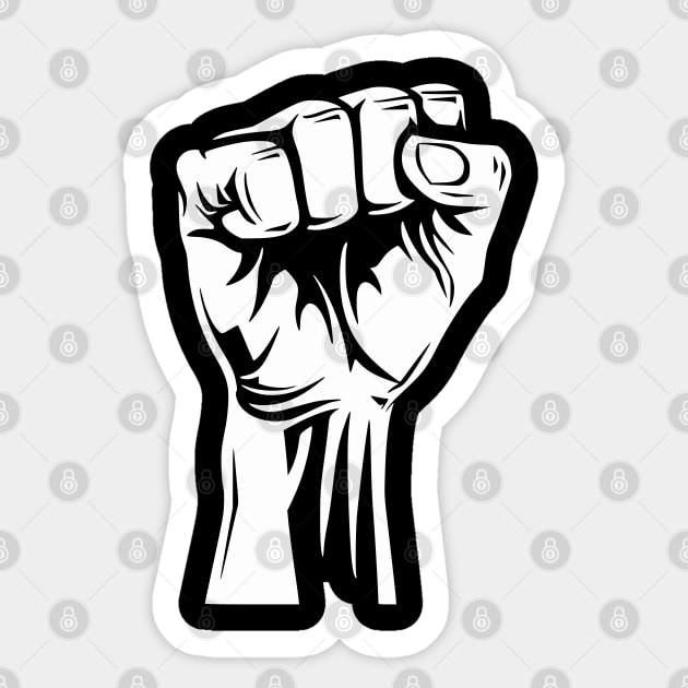 Protest fist Sticker by UrbanLifeApparel